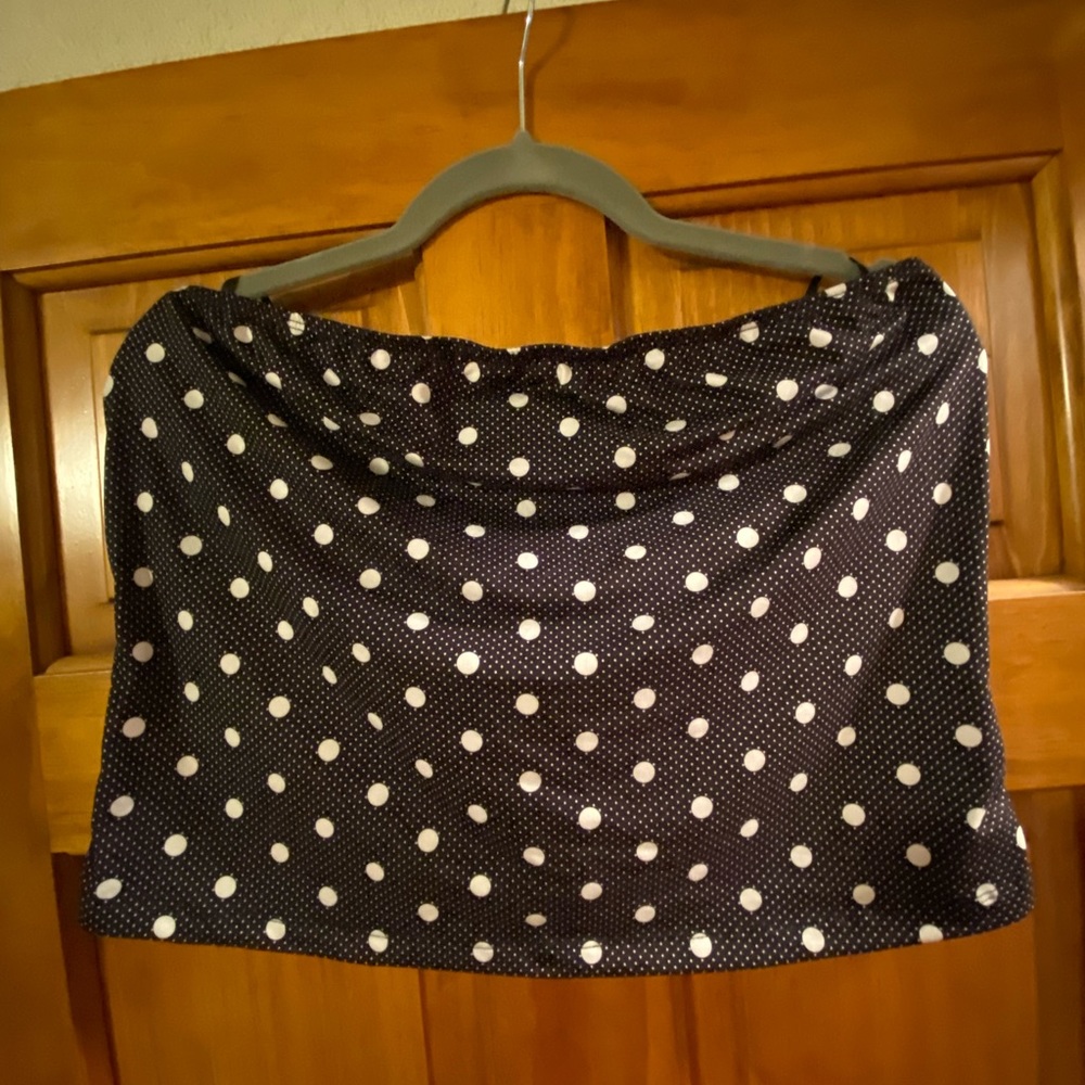 Polka dot tube top